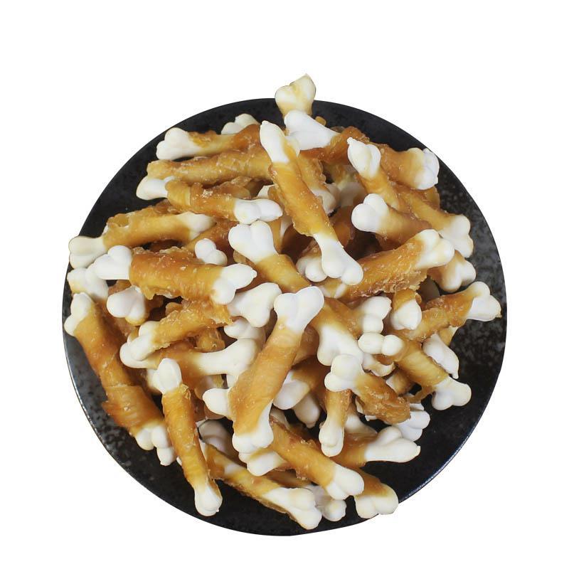 Nourriture pour animaux de compagnie, poulet et os en calcium, snacks pour chiens, alimentation saine et délicieuse, molaires, dents de chien, os, nourriture pour chiens